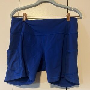 Lululemon Athletica Vibrant Blue Athletic Shorts